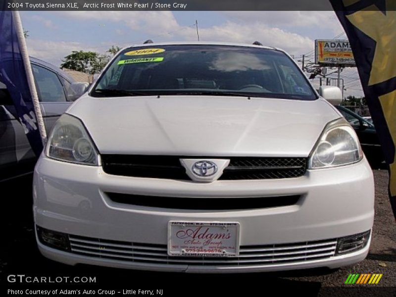 Arctic Frost White Pearl / Stone Gray 2004 Toyota Sienna XLE