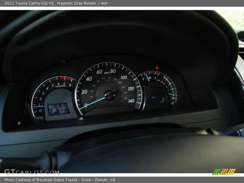 Magnetic Gray Metallic / Ash 2012 Toyota Camry XLE V6