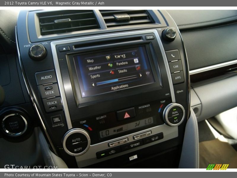 Magnetic Gray Metallic / Ash 2012 Toyota Camry XLE V6