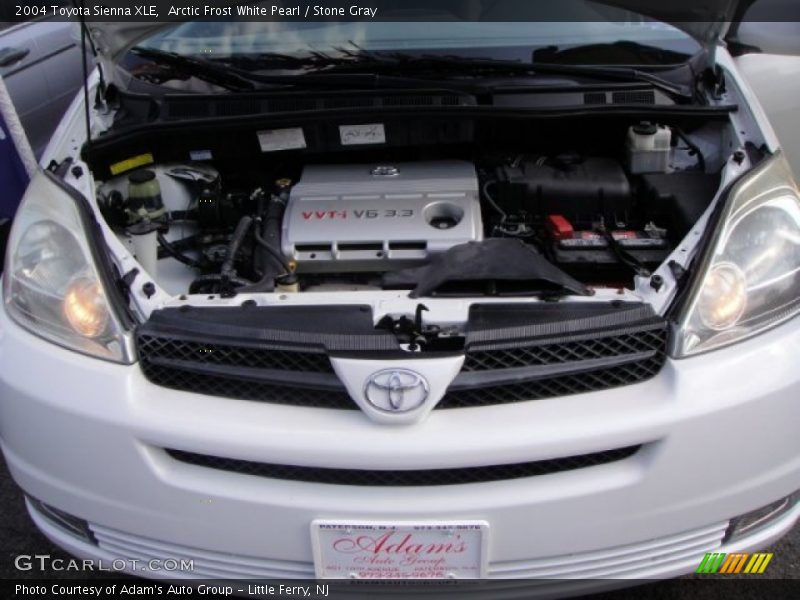 Arctic Frost White Pearl / Stone Gray 2004 Toyota Sienna XLE