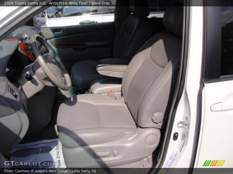 Arctic Frost White Pearl / Stone Gray 2004 Toyota Sienna XLE
