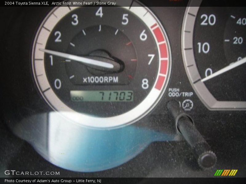 Arctic Frost White Pearl / Stone Gray 2004 Toyota Sienna XLE