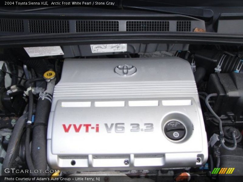 Arctic Frost White Pearl / Stone Gray 2004 Toyota Sienna XLE