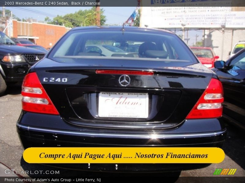 Black / Charcoal 2003 Mercedes-Benz C 240 Sedan