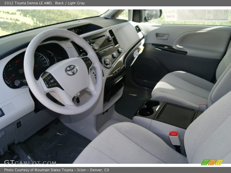  2012 Sienna LE AWD Light Gray Interior