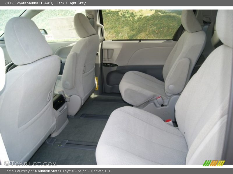  2012 Sienna LE AWD Light Gray Interior
