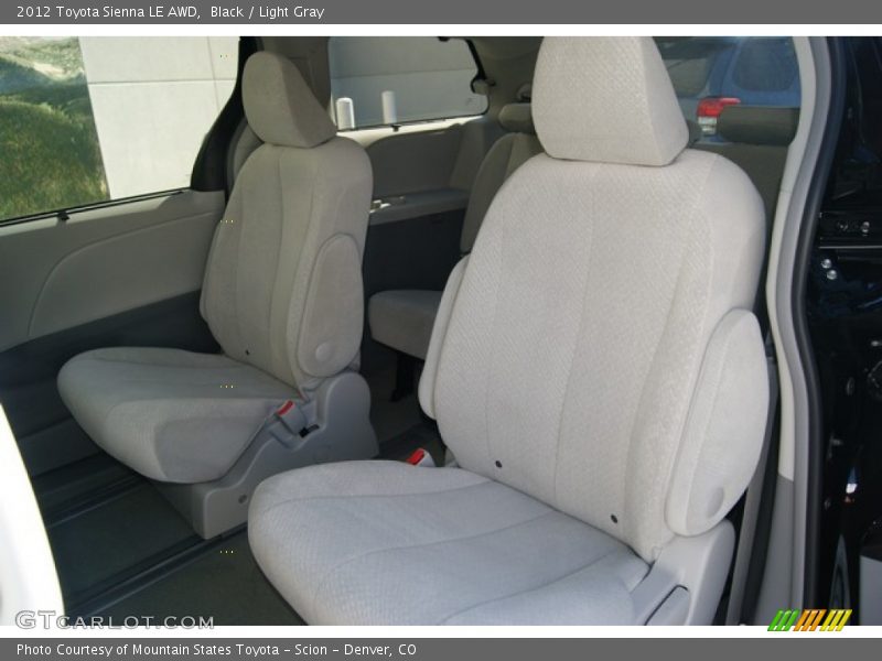 Black / Light Gray 2012 Toyota Sienna LE AWD