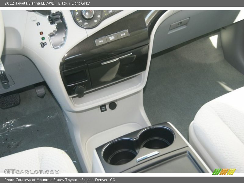 Black / Light Gray 2012 Toyota Sienna LE AWD