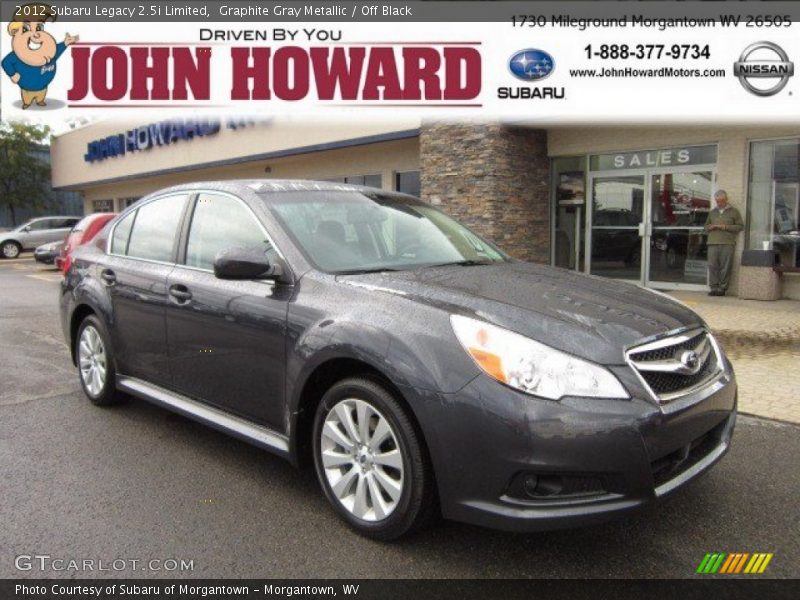 Graphite Gray Metallic / Off Black 2012 Subaru Legacy 2.5i Limited