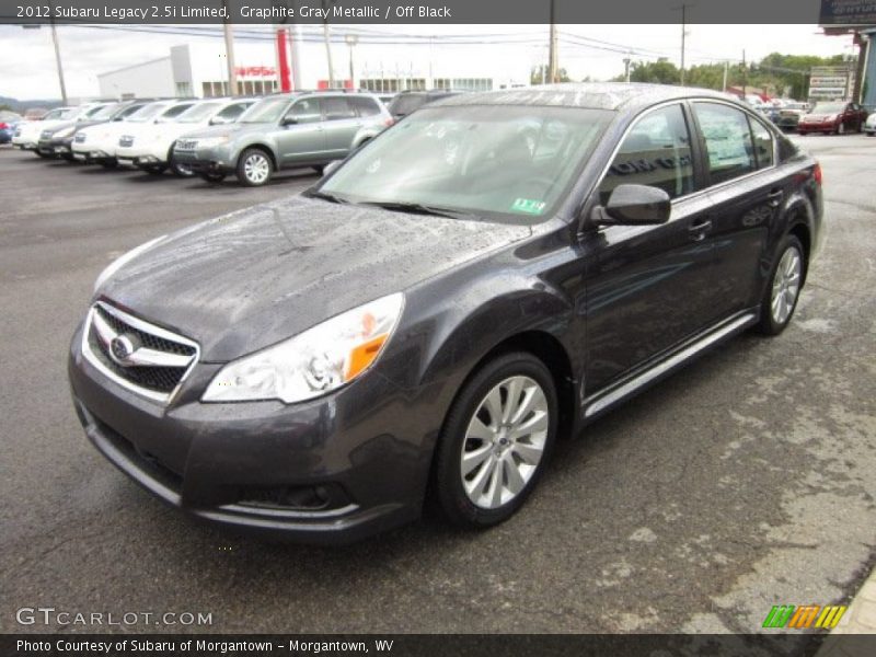 Graphite Gray Metallic / Off Black 2012 Subaru Legacy 2.5i Limited