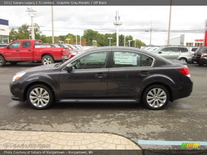 Graphite Gray Metallic / Off Black 2012 Subaru Legacy 2.5i Limited