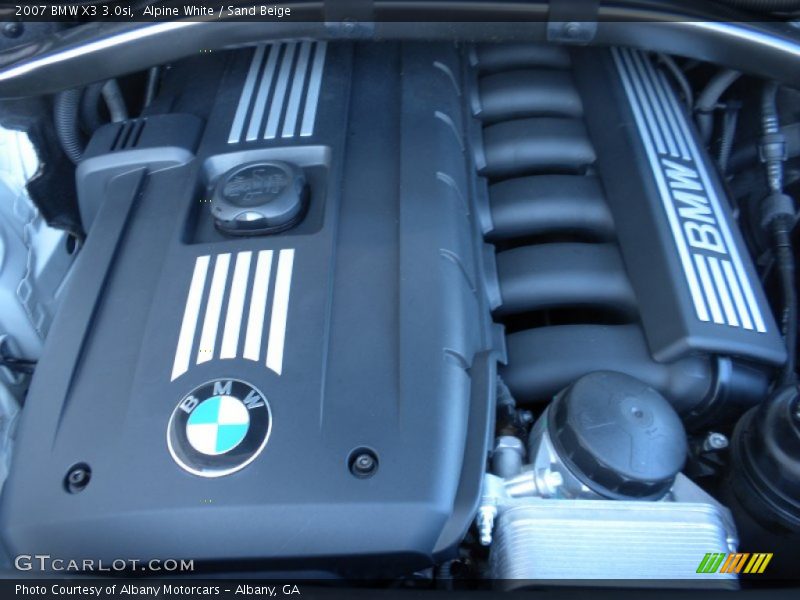 Alpine White / Sand Beige 2007 BMW X3 3.0si