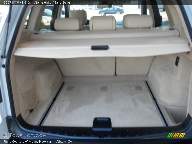 Alpine White / Sand Beige 2007 BMW X3 3.0si
