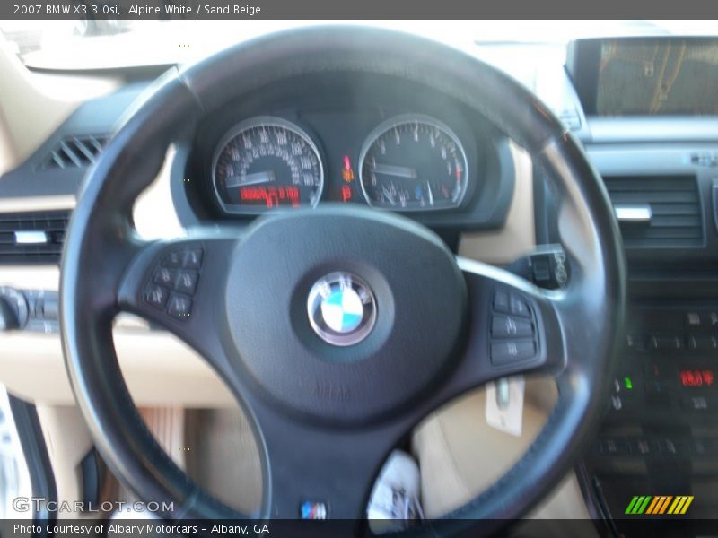 Alpine White / Sand Beige 2007 BMW X3 3.0si