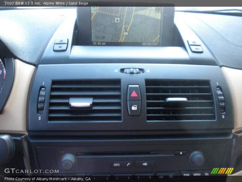 Alpine White / Sand Beige 2007 BMW X3 3.0si