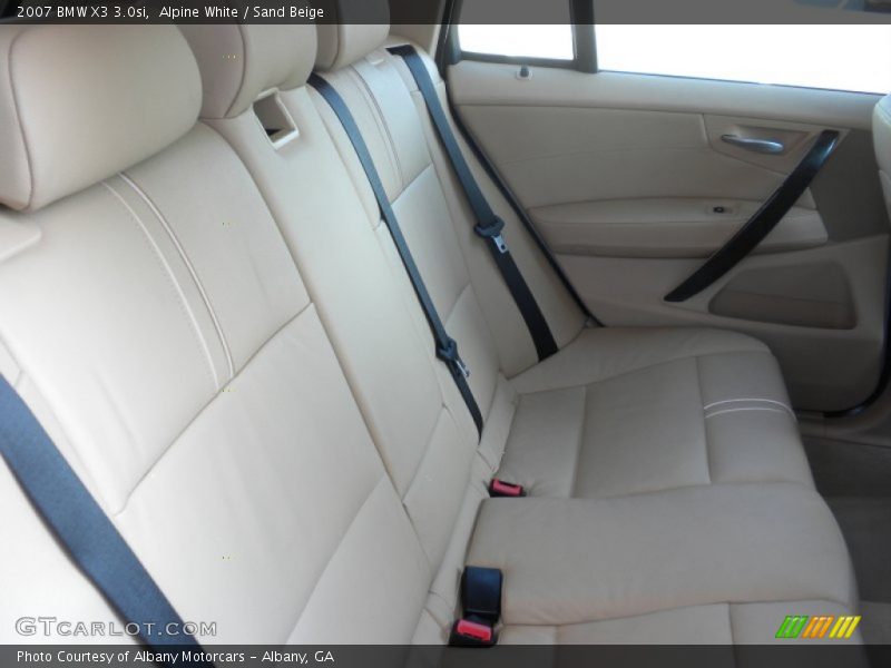 Alpine White / Sand Beige 2007 BMW X3 3.0si