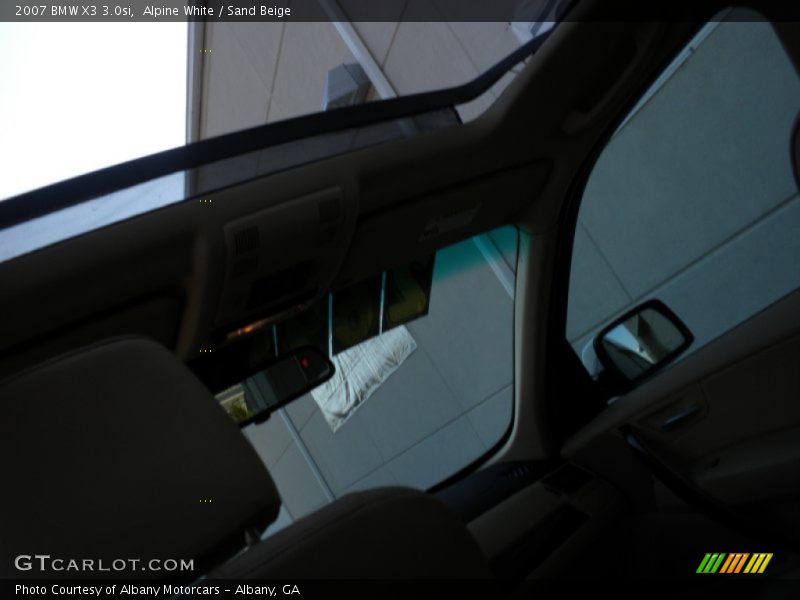 Alpine White / Sand Beige 2007 BMW X3 3.0si