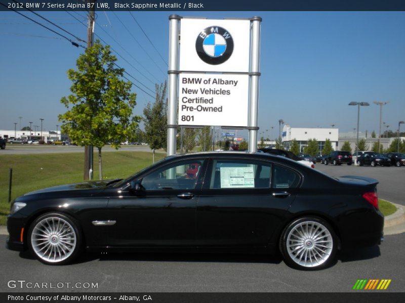  2012 7 Series Alpina B7 LWB Black Sapphire Metallic