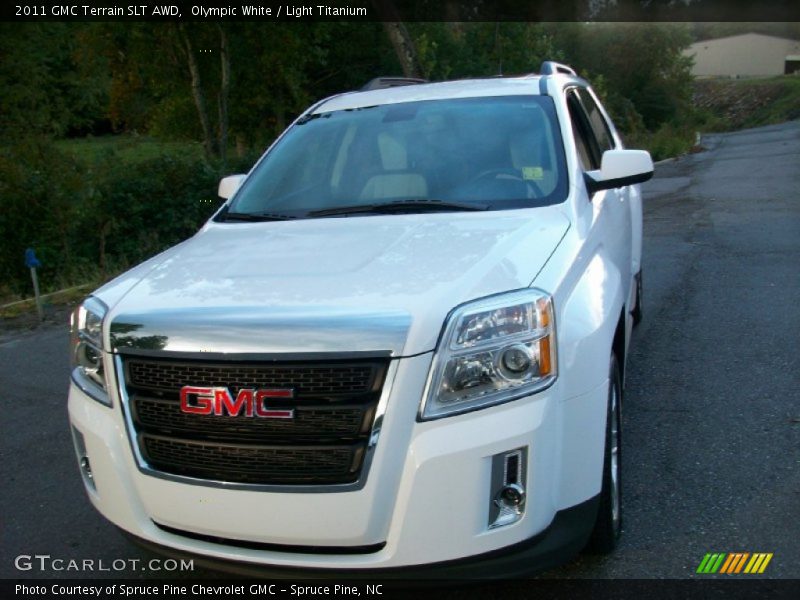 Olympic White / Light Titanium 2011 GMC Terrain SLT AWD