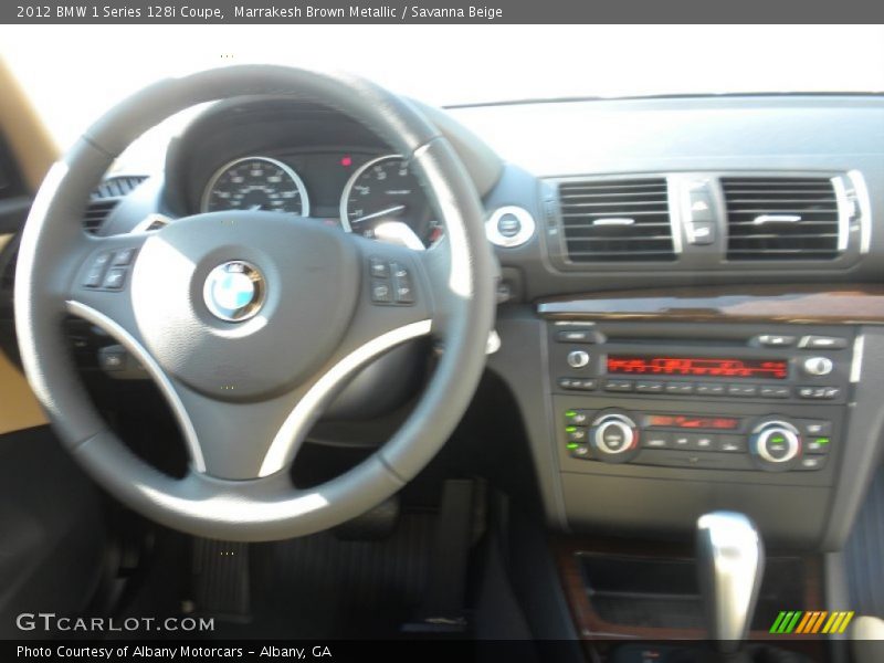 Marrakesh Brown Metallic / Savanna Beige 2012 BMW 1 Series 128i Coupe