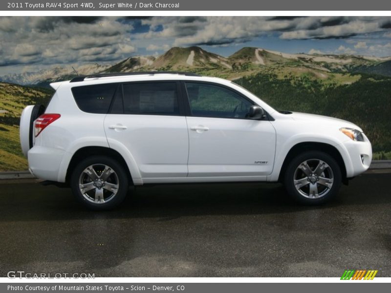 Super White / Dark Charcoal 2011 Toyota RAV4 Sport 4WD