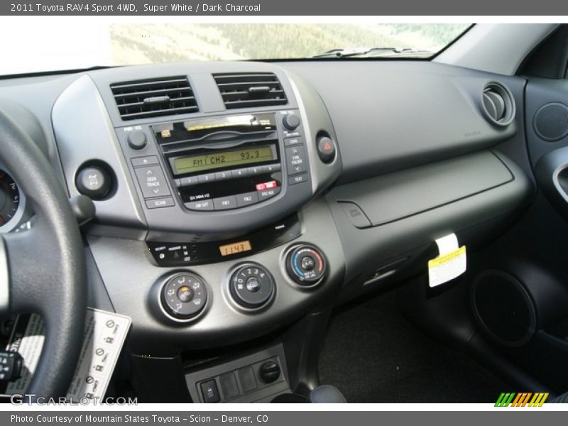 Super White / Dark Charcoal 2011 Toyota RAV4 Sport 4WD