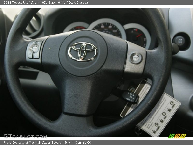 Super White / Dark Charcoal 2011 Toyota RAV4 Sport 4WD