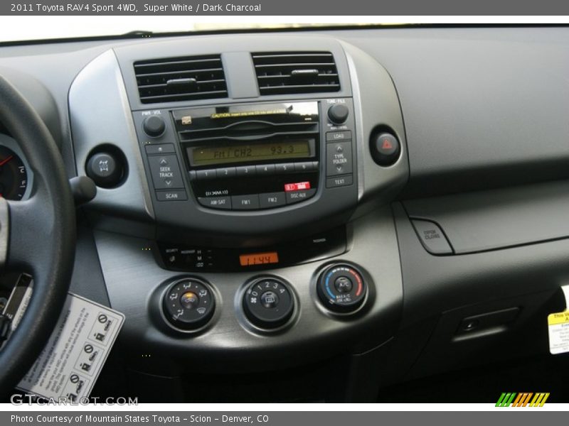 Super White / Dark Charcoal 2011 Toyota RAV4 Sport 4WD