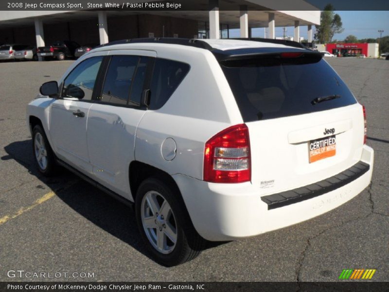 Stone White / Pastel Pebble Beige 2008 Jeep Compass Sport