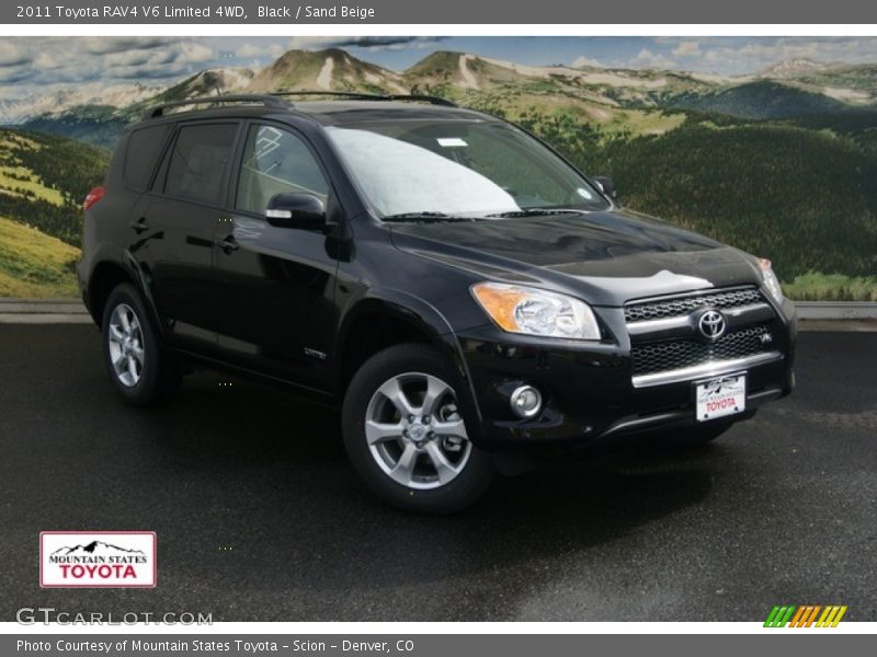 Black / Sand Beige 2011 Toyota RAV4 V6 Limited 4WD
