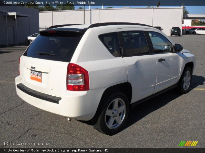 Stone White / Pastel Pebble Beige 2008 Jeep Compass Sport