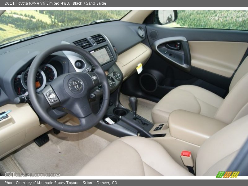 Black / Sand Beige 2011 Toyota RAV4 V6 Limited 4WD