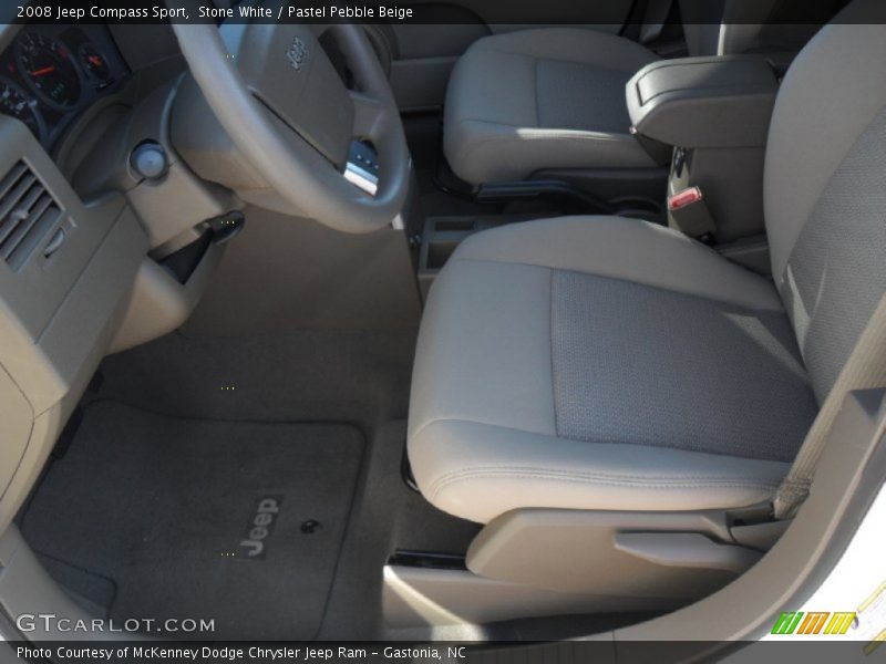 Stone White / Pastel Pebble Beige 2008 Jeep Compass Sport