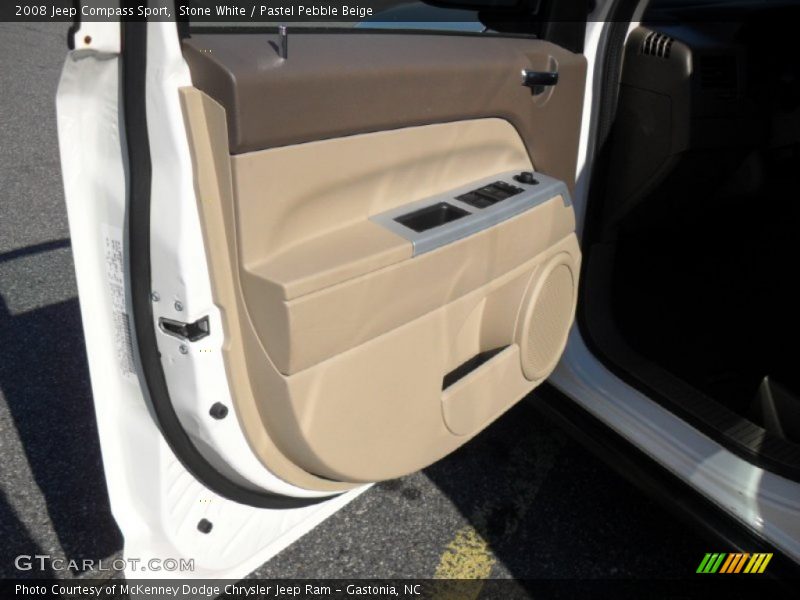 Stone White / Pastel Pebble Beige 2008 Jeep Compass Sport