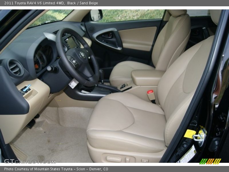 Black / Sand Beige 2011 Toyota RAV4 V6 Limited 4WD