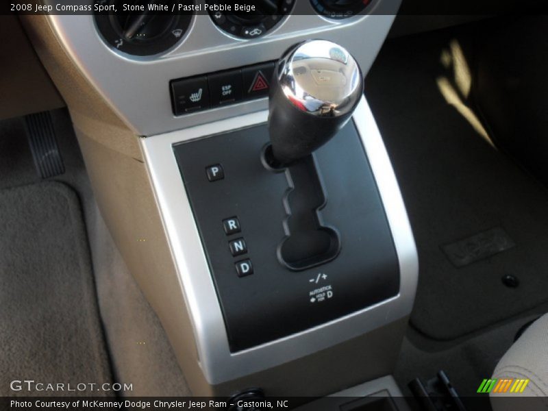 Stone White / Pastel Pebble Beige 2008 Jeep Compass Sport