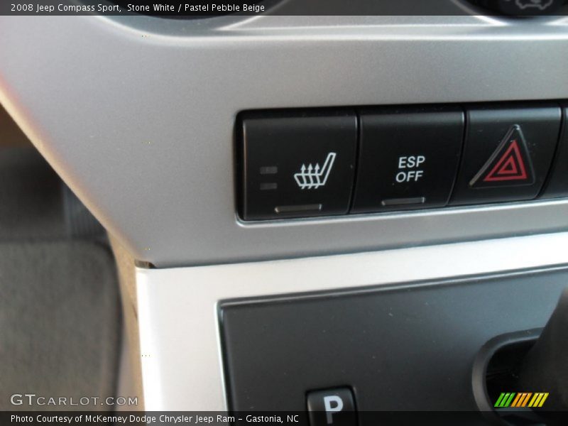Stone White / Pastel Pebble Beige 2008 Jeep Compass Sport