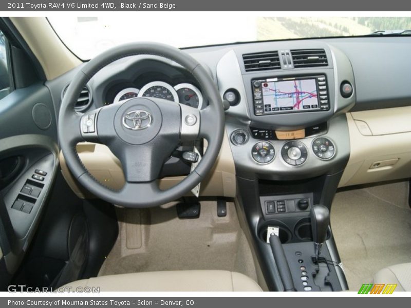 Black / Sand Beige 2011 Toyota RAV4 V6 Limited 4WD