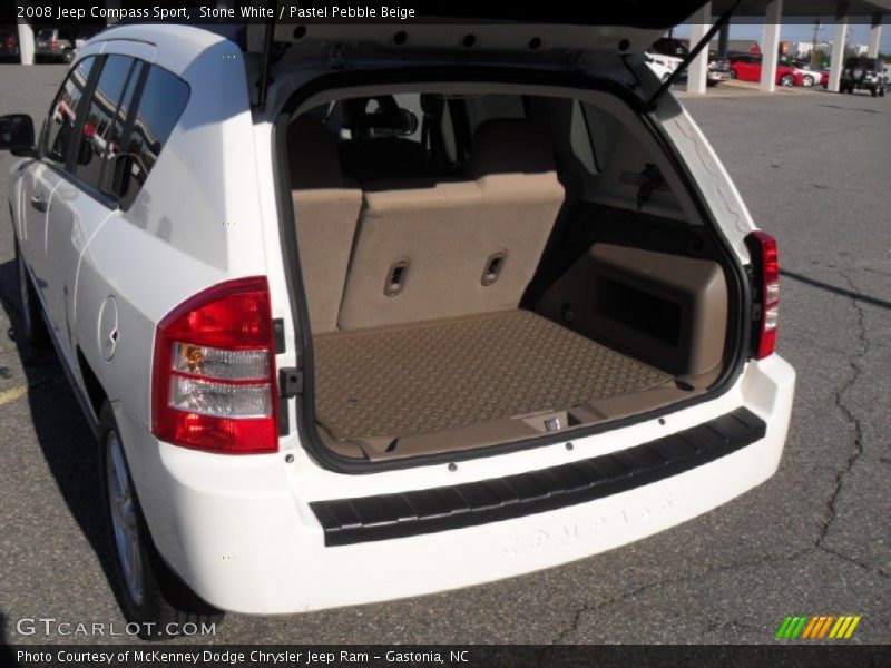 Stone White / Pastel Pebble Beige 2008 Jeep Compass Sport