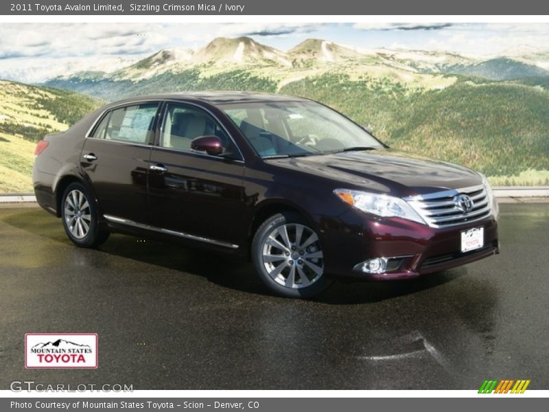 Sizzling Crimson Mica / Ivory 2011 Toyota Avalon Limited