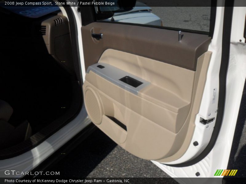 Stone White / Pastel Pebble Beige 2008 Jeep Compass Sport