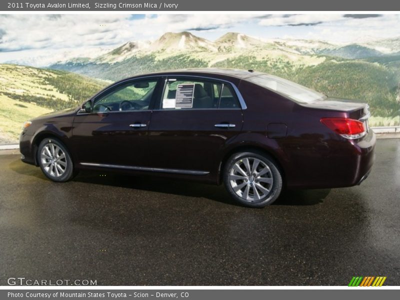 Sizzling Crimson Mica / Ivory 2011 Toyota Avalon Limited