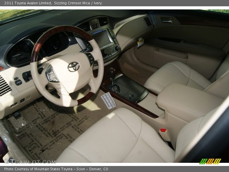 Sizzling Crimson Mica / Ivory 2011 Toyota Avalon Limited