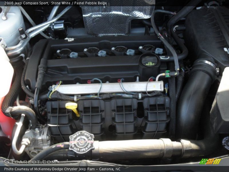 Stone White / Pastel Pebble Beige 2008 Jeep Compass Sport