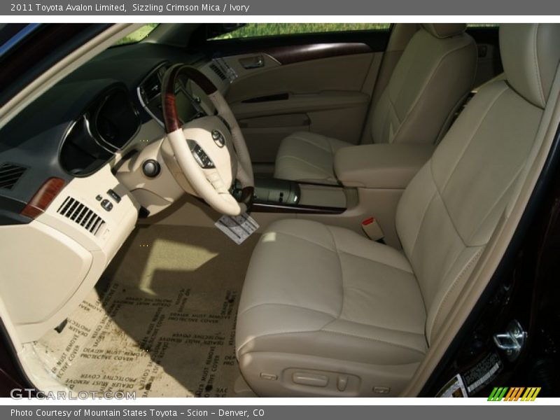 Sizzling Crimson Mica / Ivory 2011 Toyota Avalon Limited