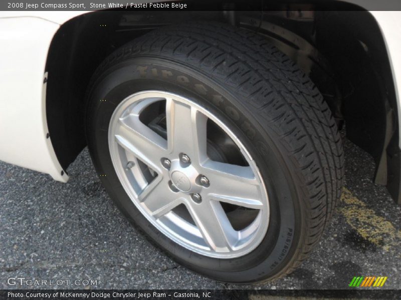 Stone White / Pastel Pebble Beige 2008 Jeep Compass Sport