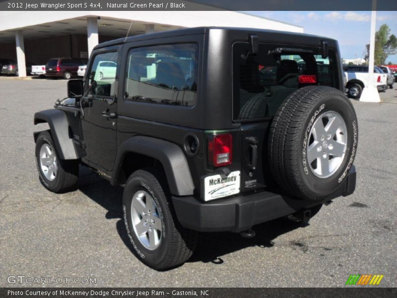 Natural Green Pearl / Black 2012 Jeep Wrangler Sport S 4x4