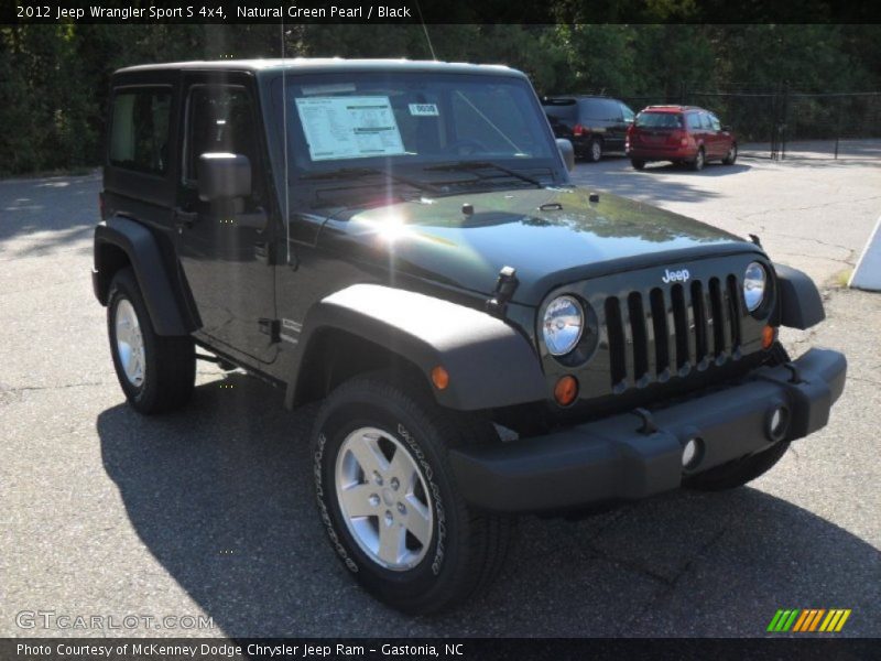 Natural Green Pearl / Black 2012 Jeep Wrangler Sport S 4x4
