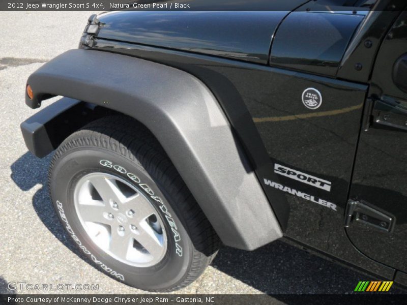 Natural Green Pearl / Black 2012 Jeep Wrangler Sport S 4x4