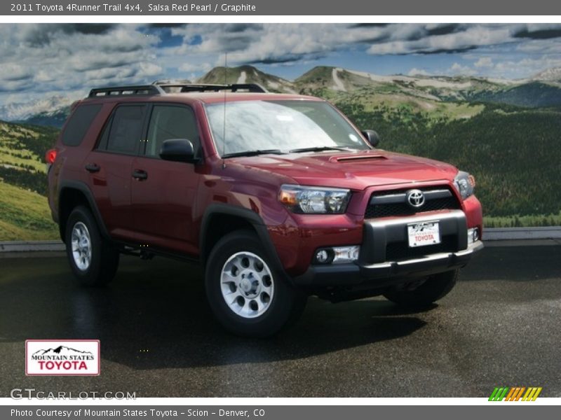 Salsa Red Pearl / Graphite 2011 Toyota 4Runner Trail 4x4